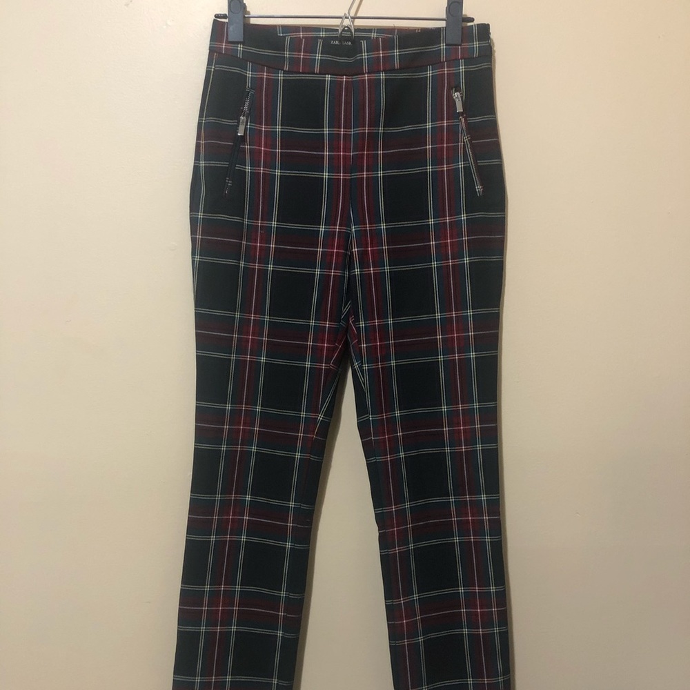 Small Zara Plaid Fitted Women’s Pant